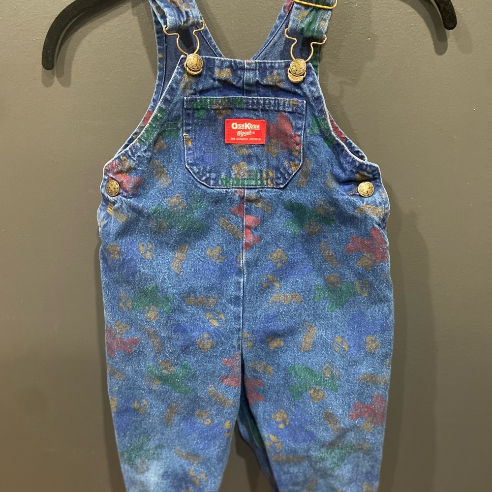 Rare Vintage OshKosh B'gosh Bear in Airplane Overalls